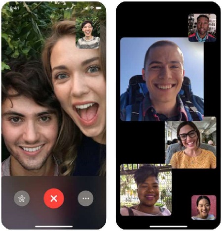 Appels vidéo d'égal à égal on s'appelle sans donner son numéro